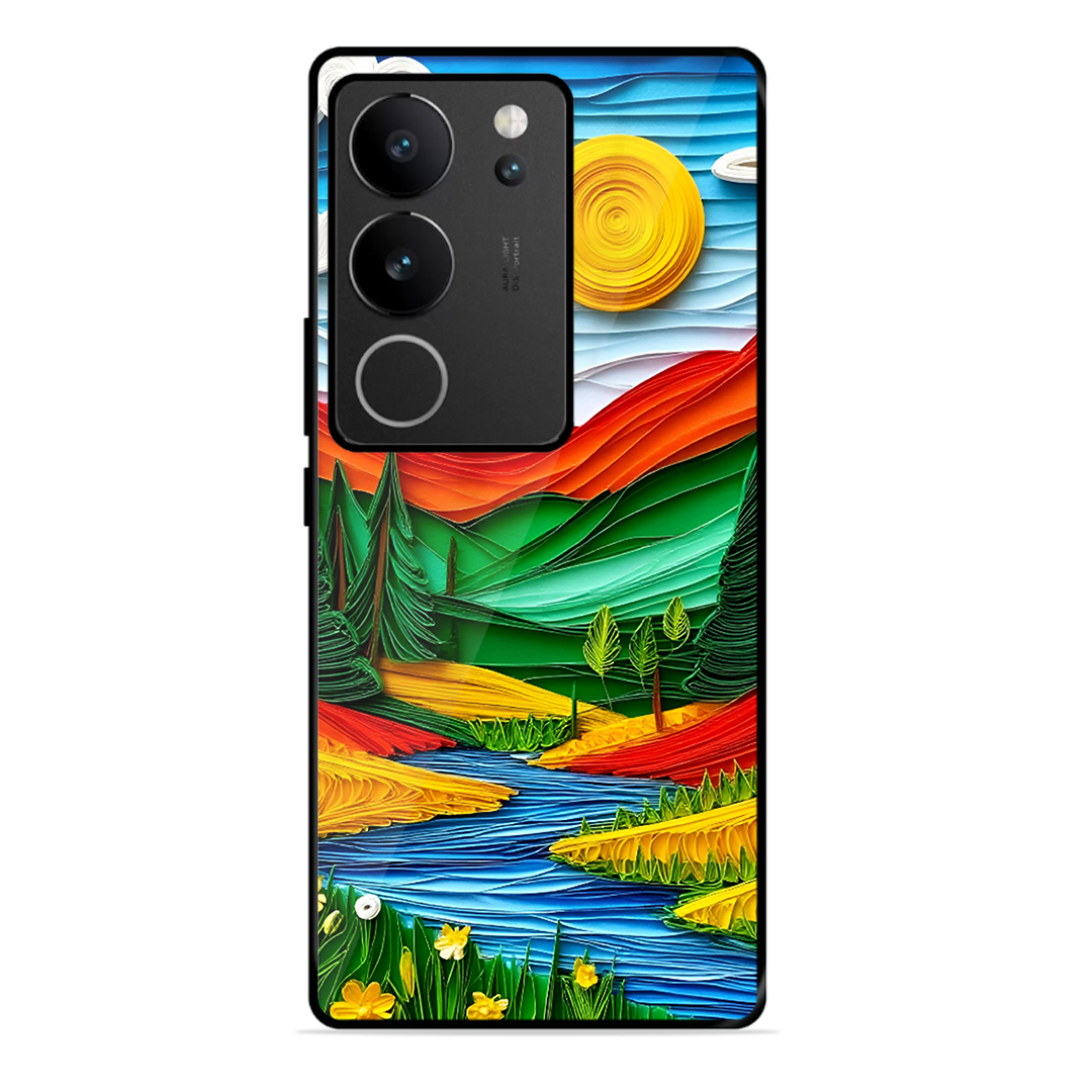 Lake Beauty Printed Protective Phone Cover for Vivo V29 Pro 5G
