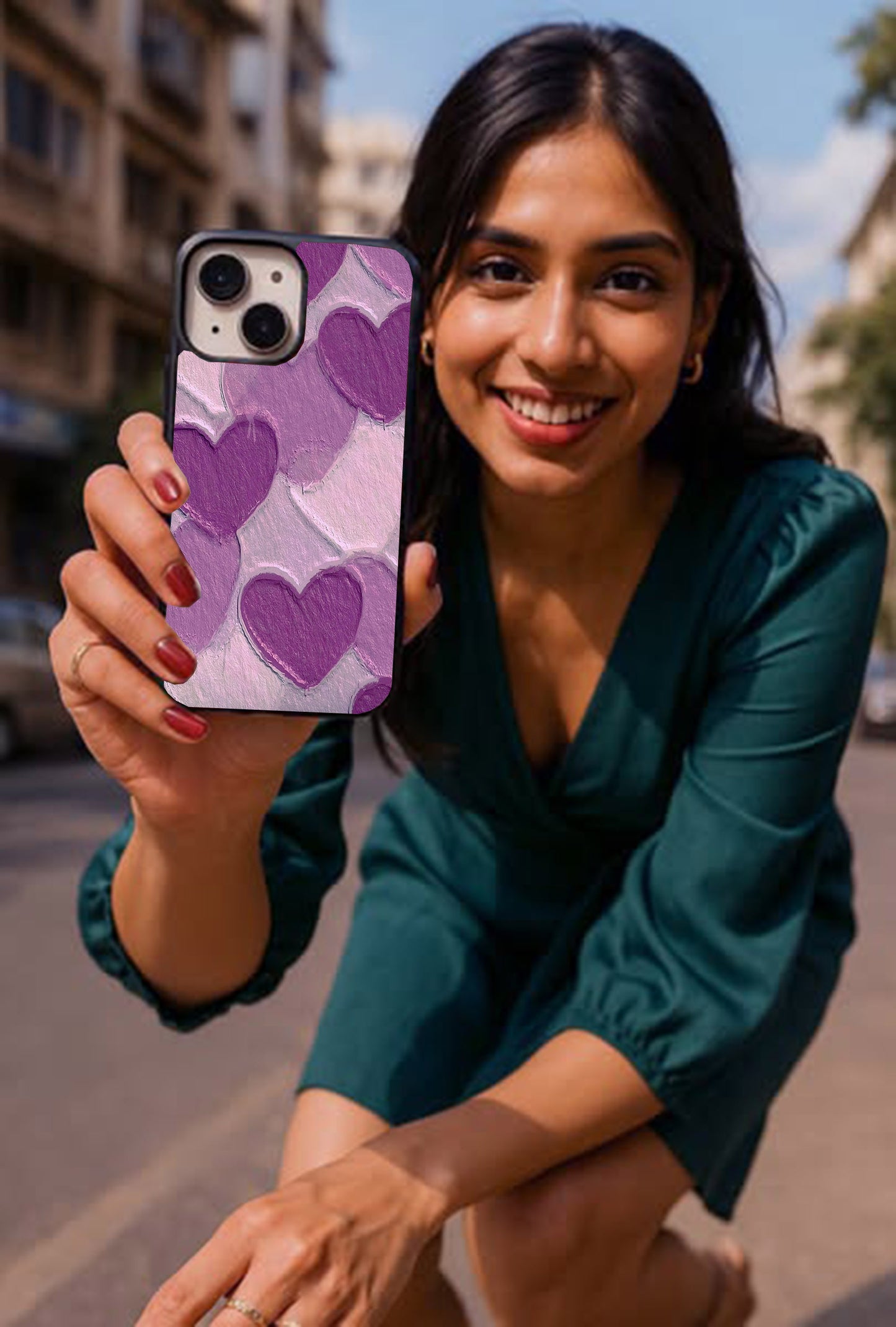 Purple Heart Printed Protective case