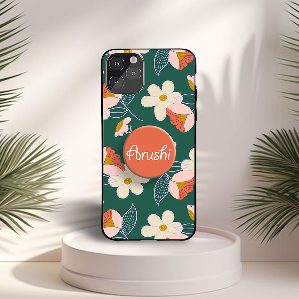 Green floral Gripper Case