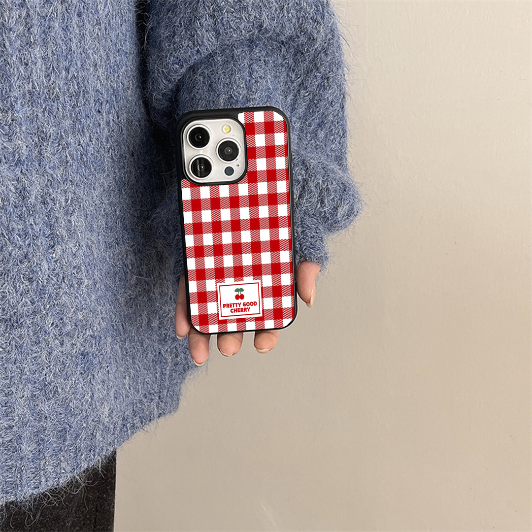 Cherry Berry Blush Burgundy Printed Protective Case