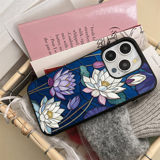 Water Lilly Printed Protective Phone case