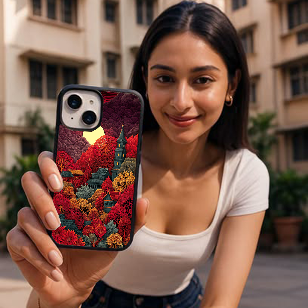 Full Moon View Printed Protective Phone case