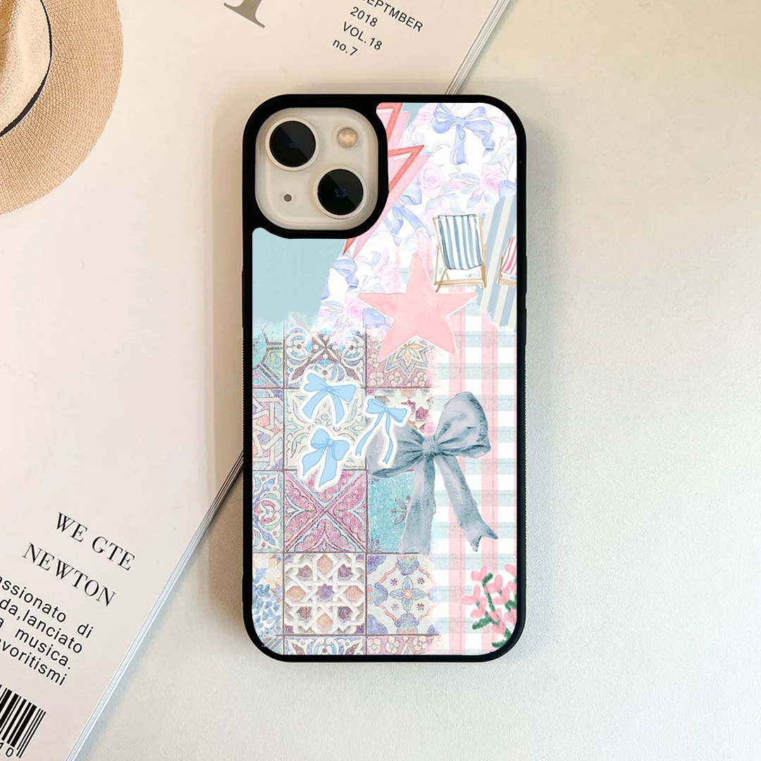 Bow Star Pastel Printed Protective Case