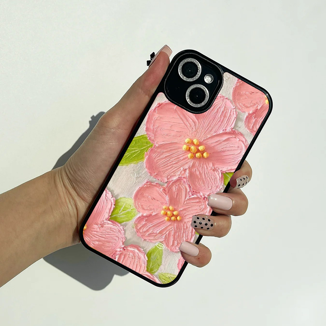 Peachybloom Floral Acrylic Printed Protective Case