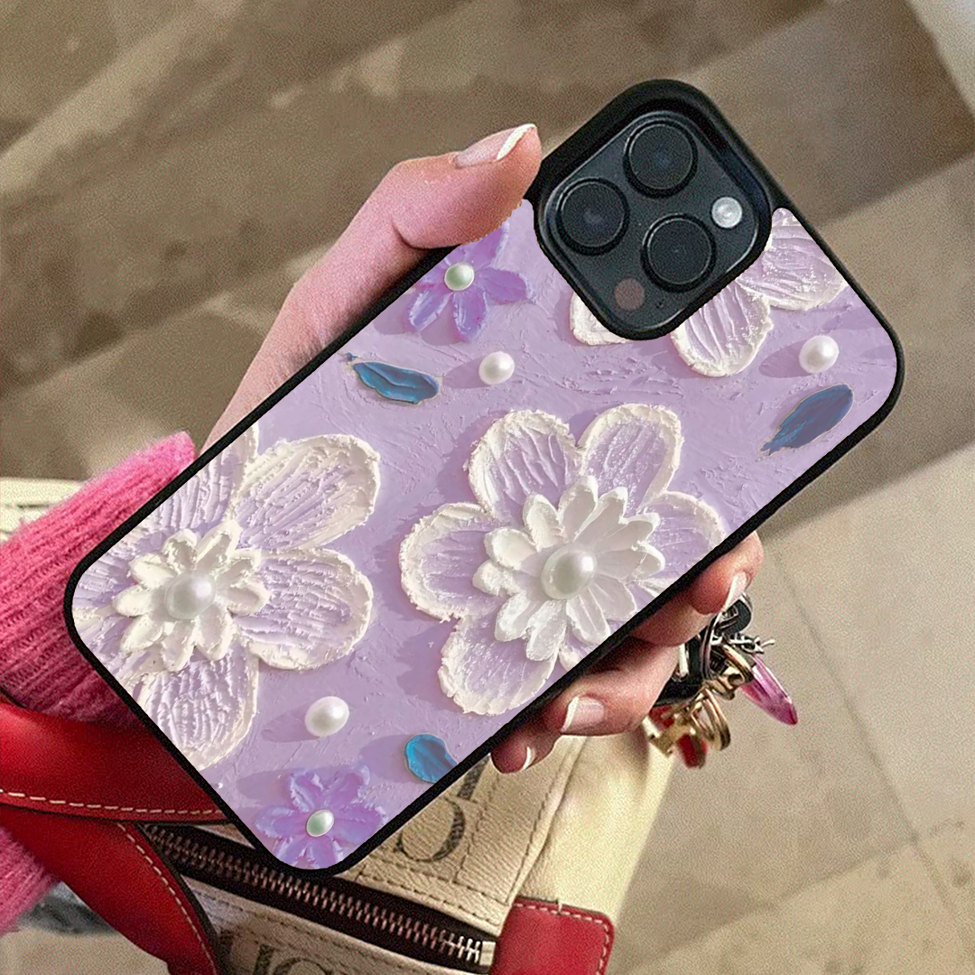 Dreamy Lavender Floral Acrylic Printed Protective Case