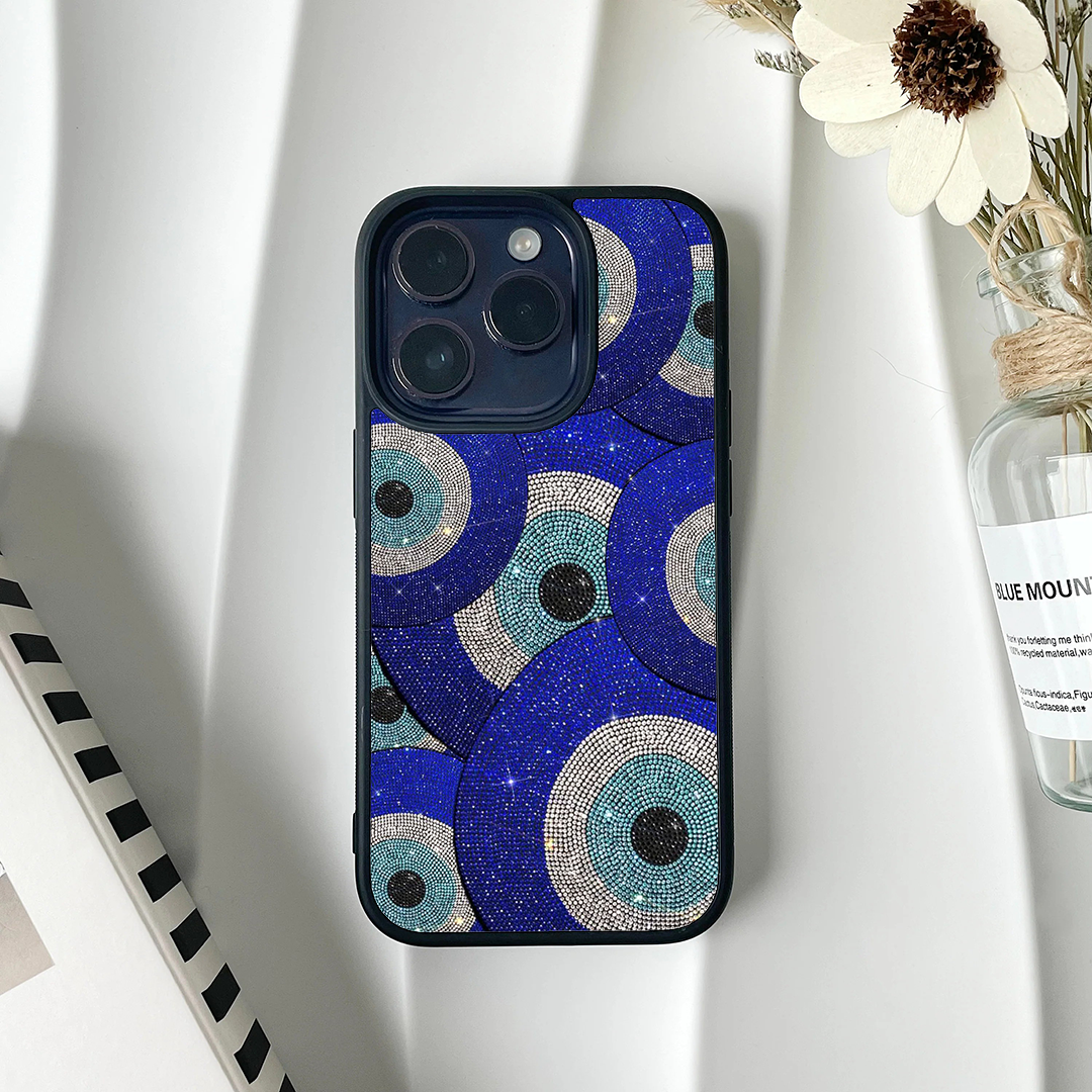 Evil Eye Galactic Charm Printed Protective Case