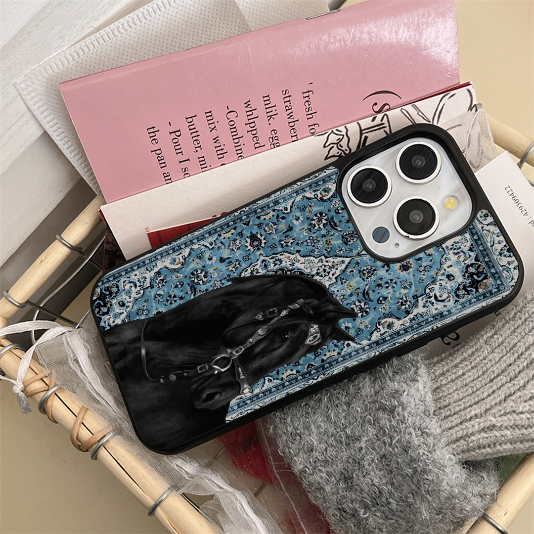 Azure Medallion Blue Protective Phone Case Back Cover
