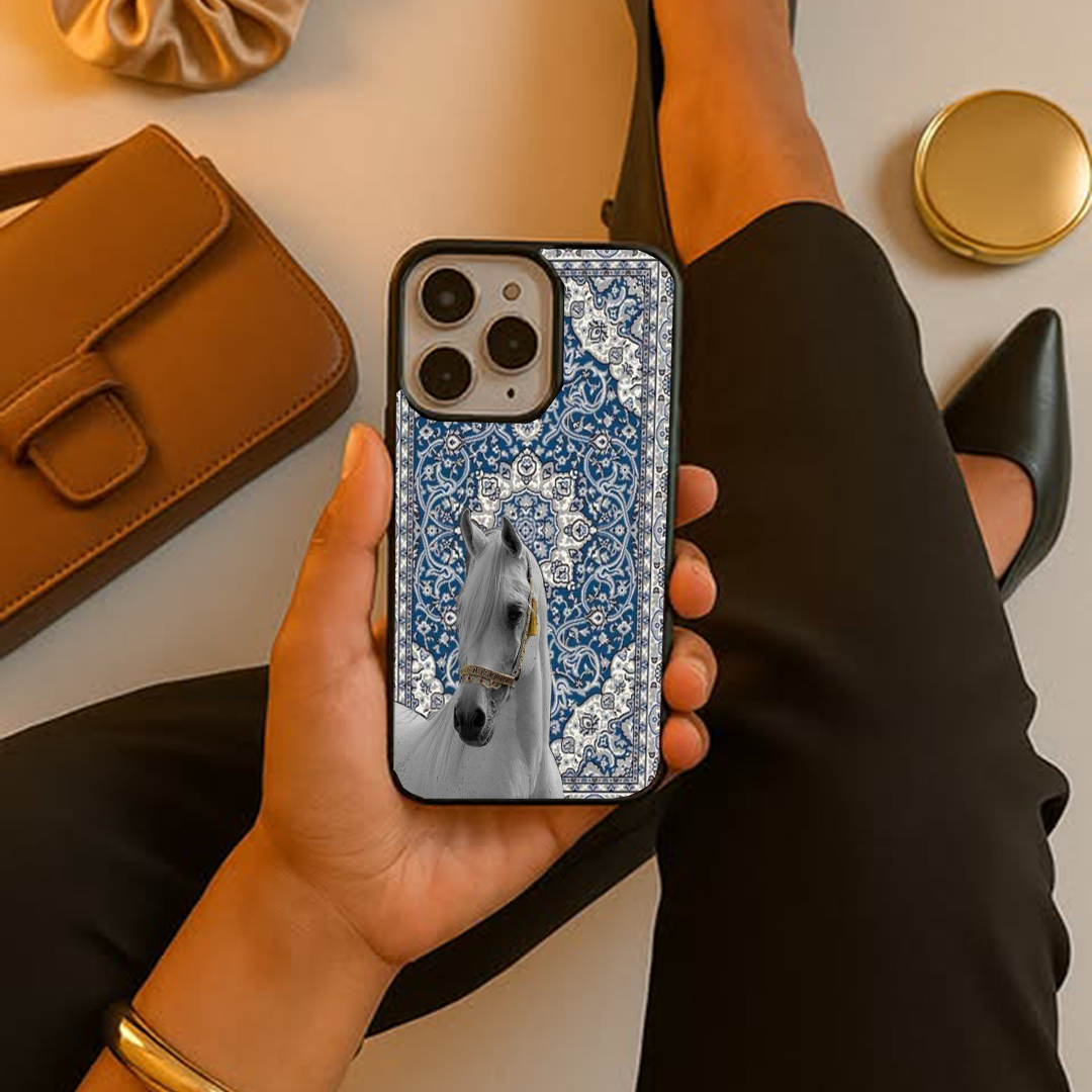 Imperial Stallion Blue Protective Phone Case Back Cover