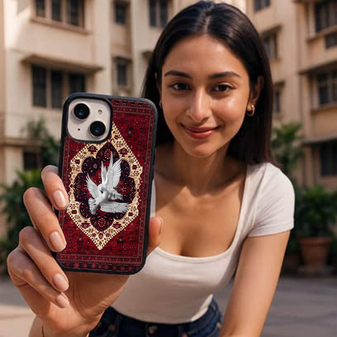 Peace Medallion Protective Phone Case Back Cover