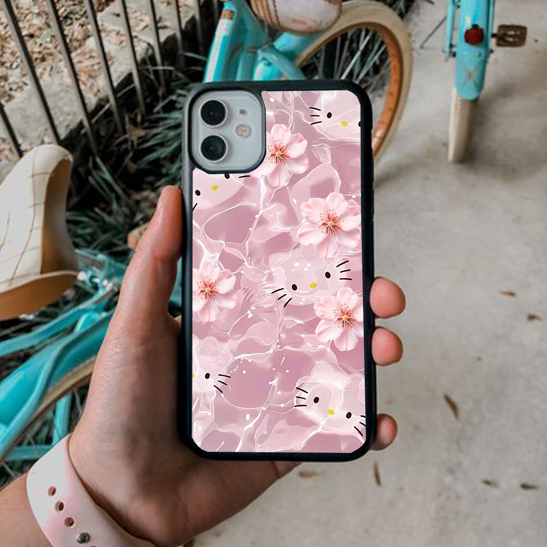 Hello Sparkly Pink Printed Protective Case