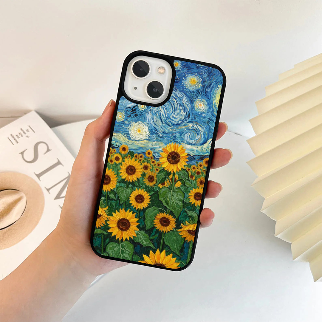 Sun Floral VanGoghh Printed Protective Case