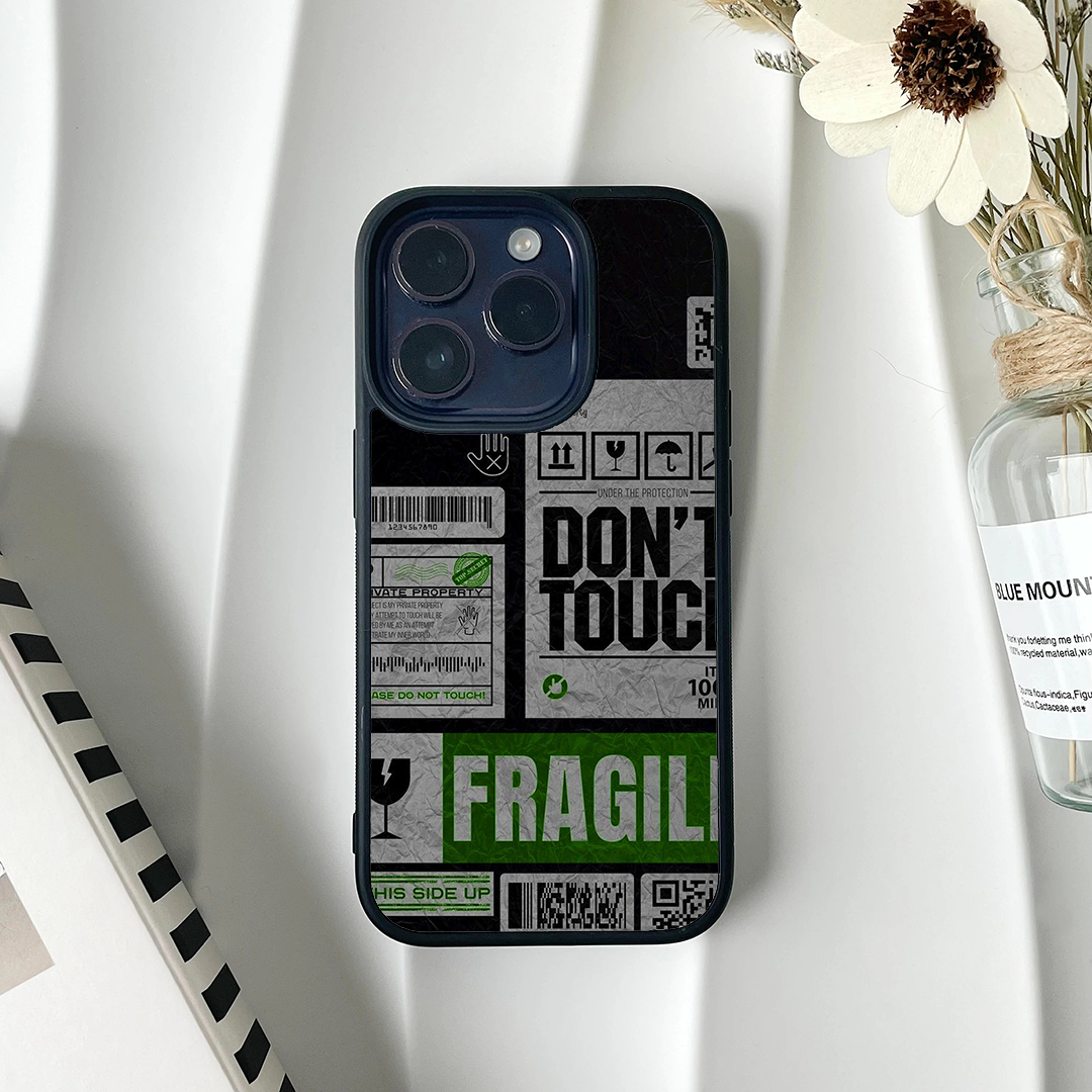 Green Fragile Protective Phone Case Back Cover