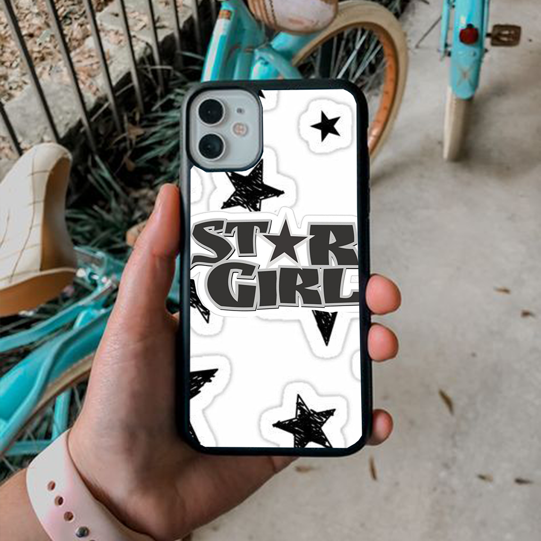 Vintage Star Girl Protective Phone Case Back Cover