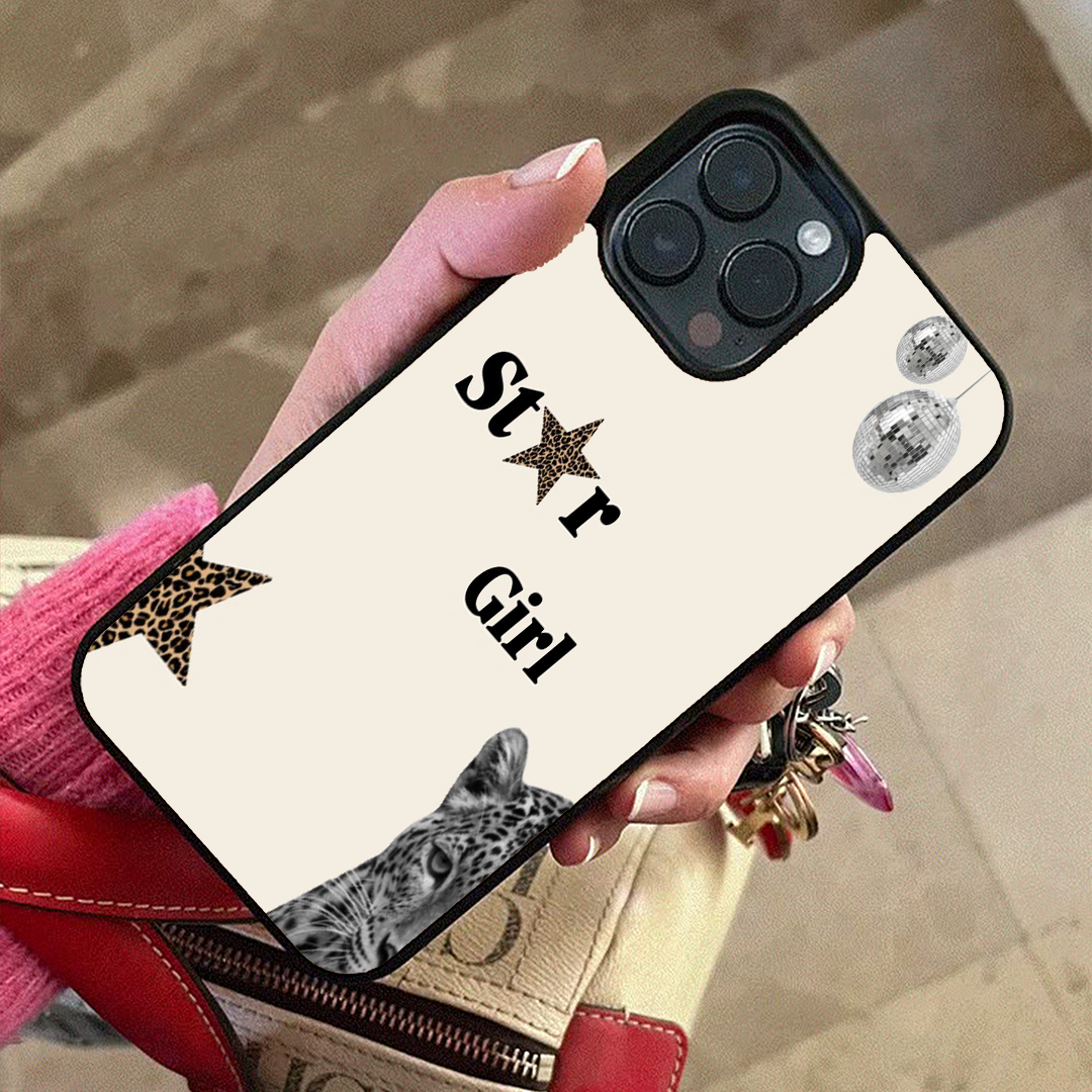 Bold Star Girl Protective Phone Case Back Cover