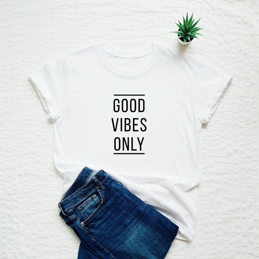 Good Vibes Only Printed T-Shirt