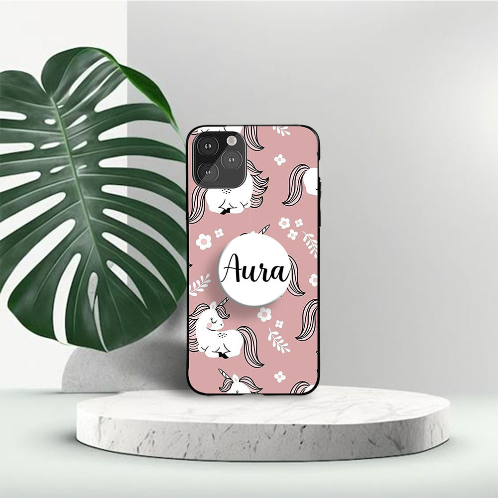 Cute unicorn printed gripper case