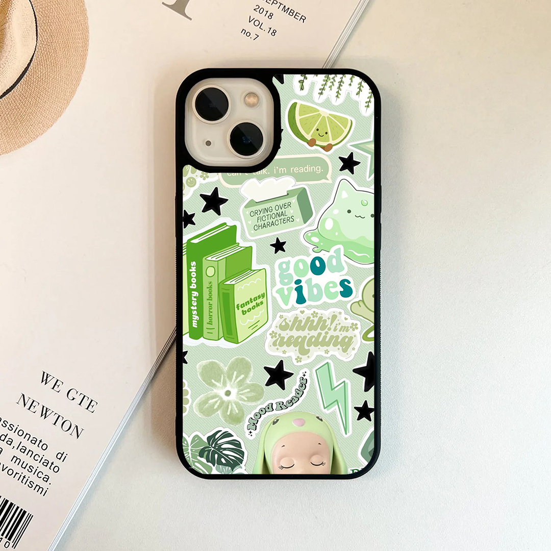 Good Vibey Stickers Printed Protective Case