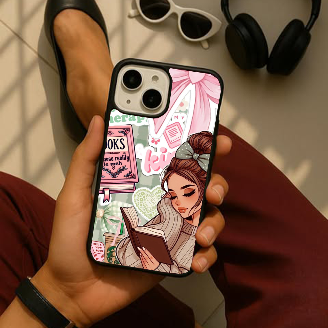 Stories Vibey Stickers Printed Protective Case