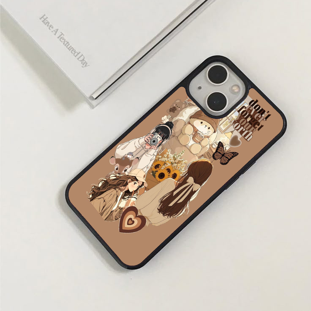 Worthy GIrl Vibey Stickers Printed Protective Case