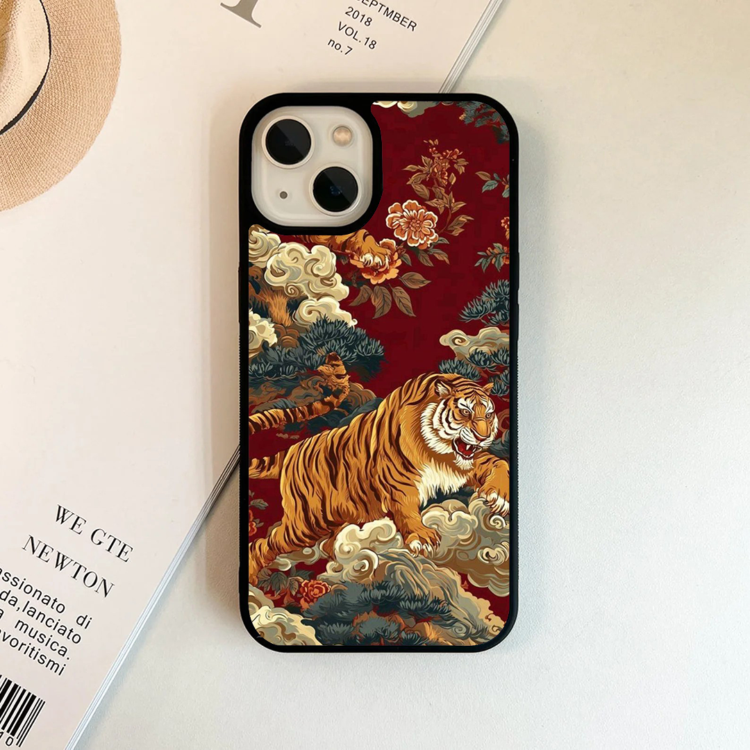 Majestic Wild Aura Tiger Printed Protective Phone Case Back Cover