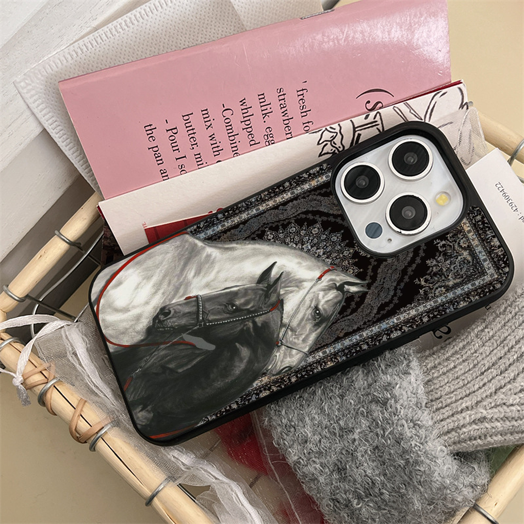 Persian Wild Aura Horse Printed Protective Phone Case Back Cover