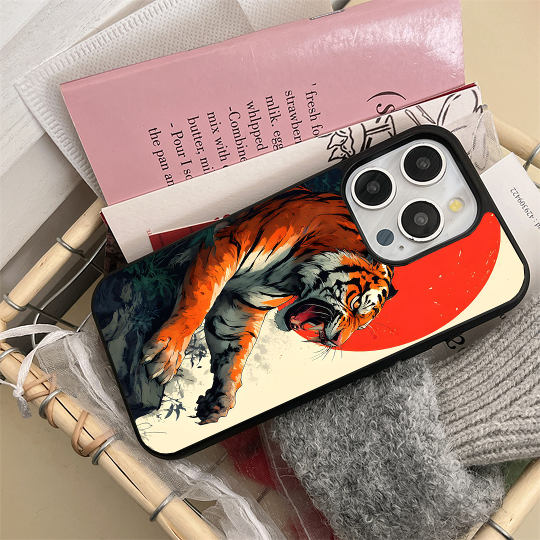 Roam Wild Aura Tiger Printed Protective Phone Case Back Cover