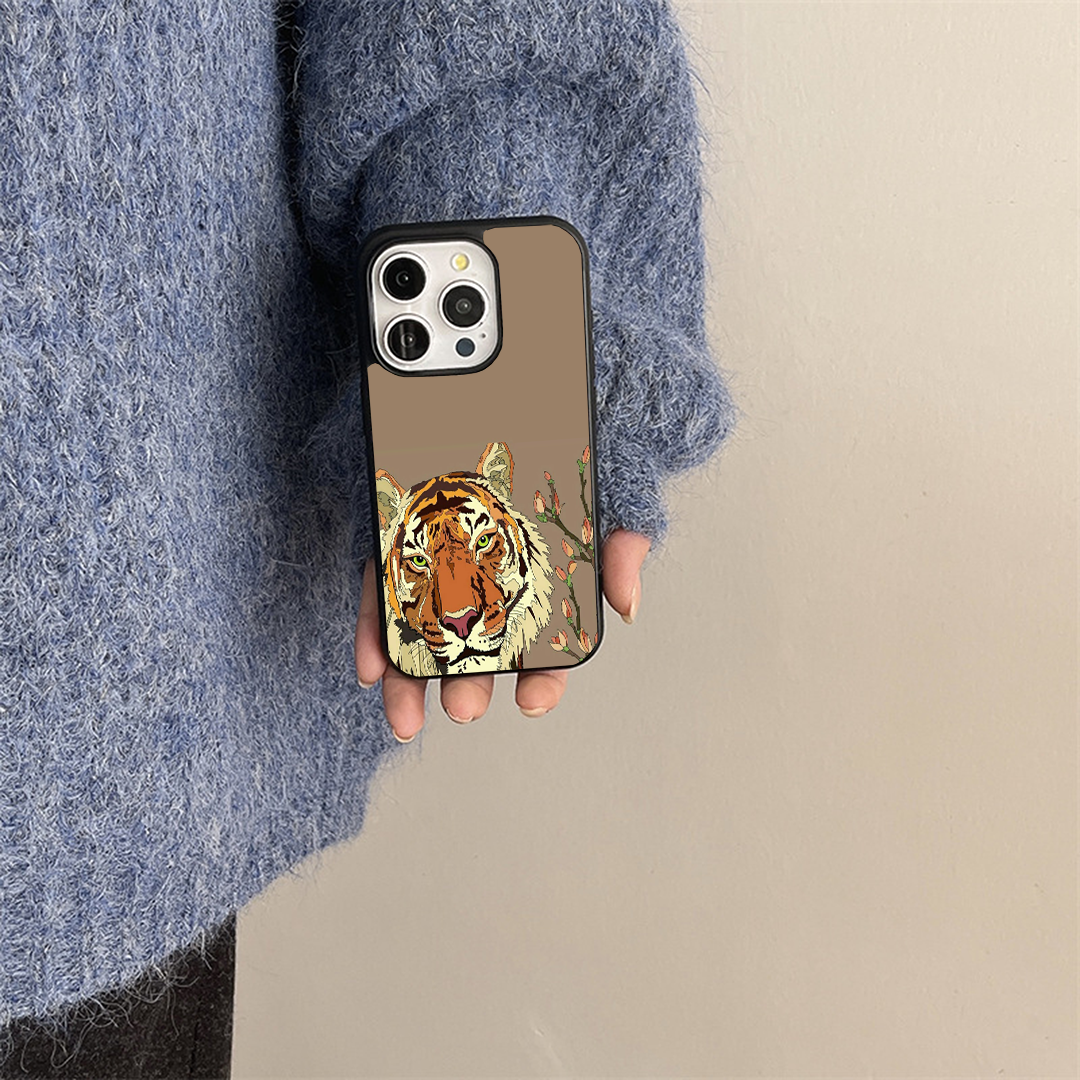 Fury Wild Aura Tiger Printed Protective Phone Case Back Cover