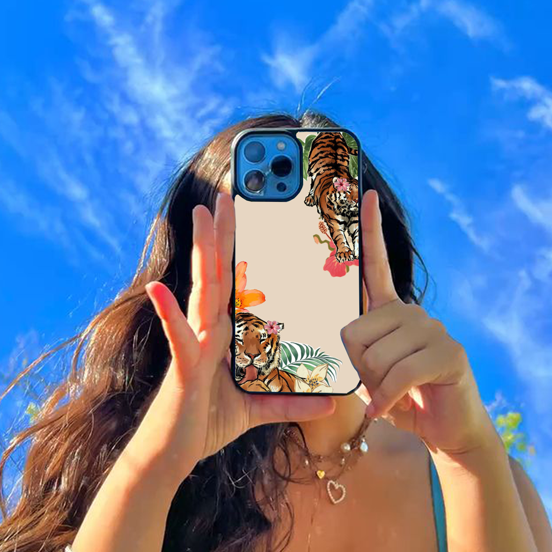 Ember Wild Aura Tiger Printed Protective Phone Case Back Cover