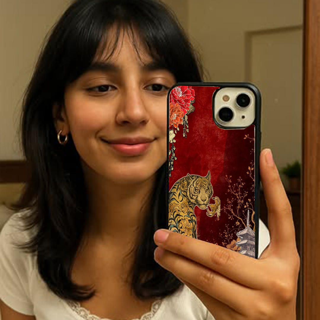 Savage Wild Aura Tiger Printed Protective Phone Case Back Cover