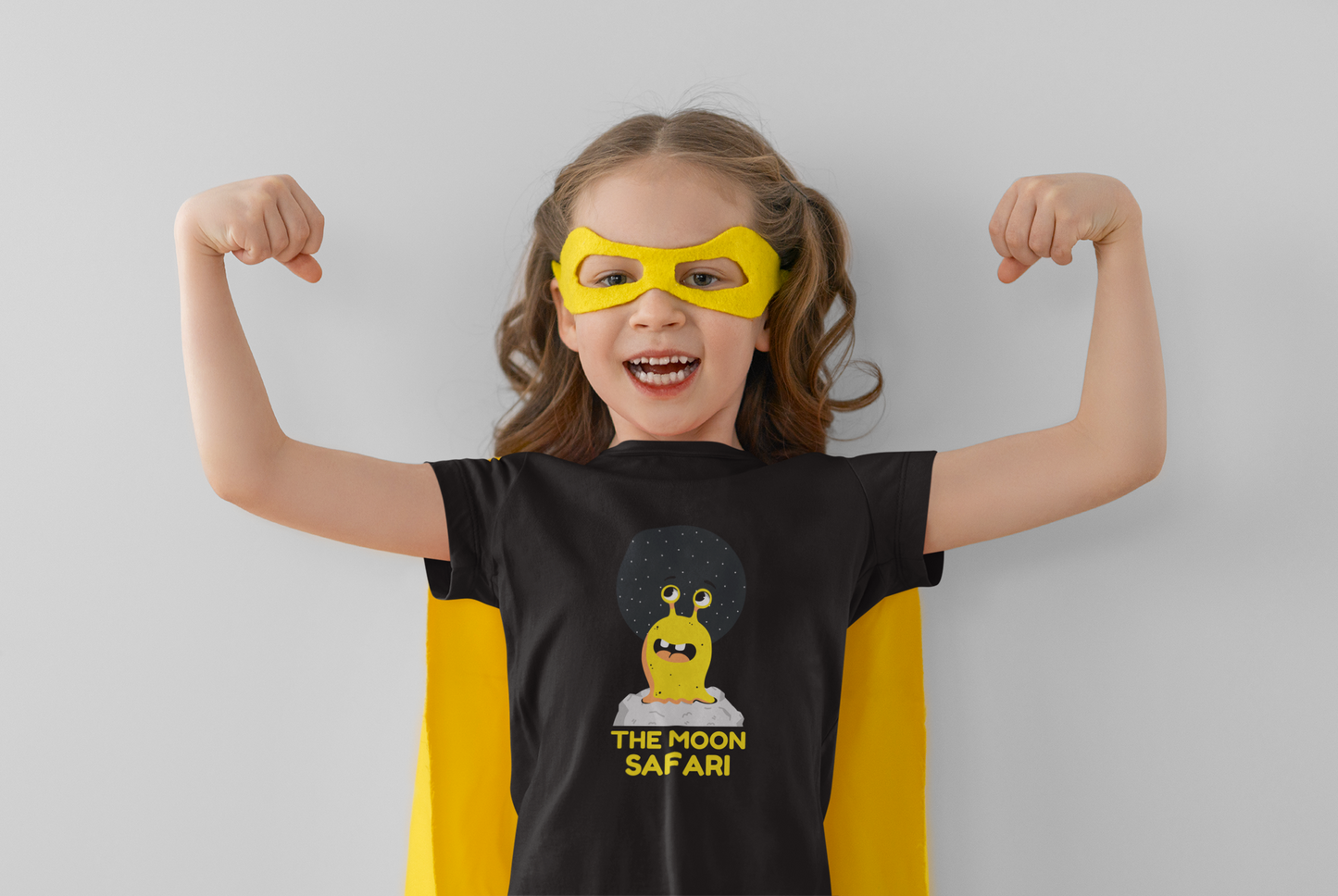 The Moon Safari Printed Black T-shirts