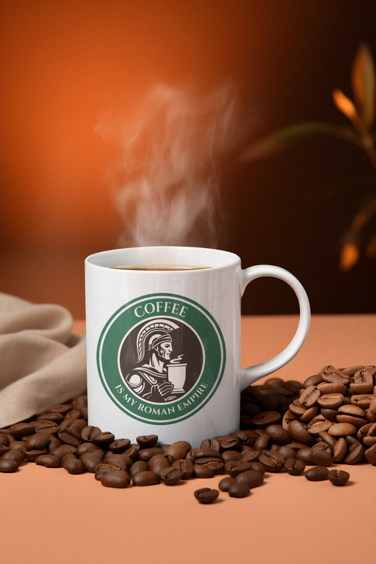 Coffee is My Roman Empire Printed White Coffee Mug