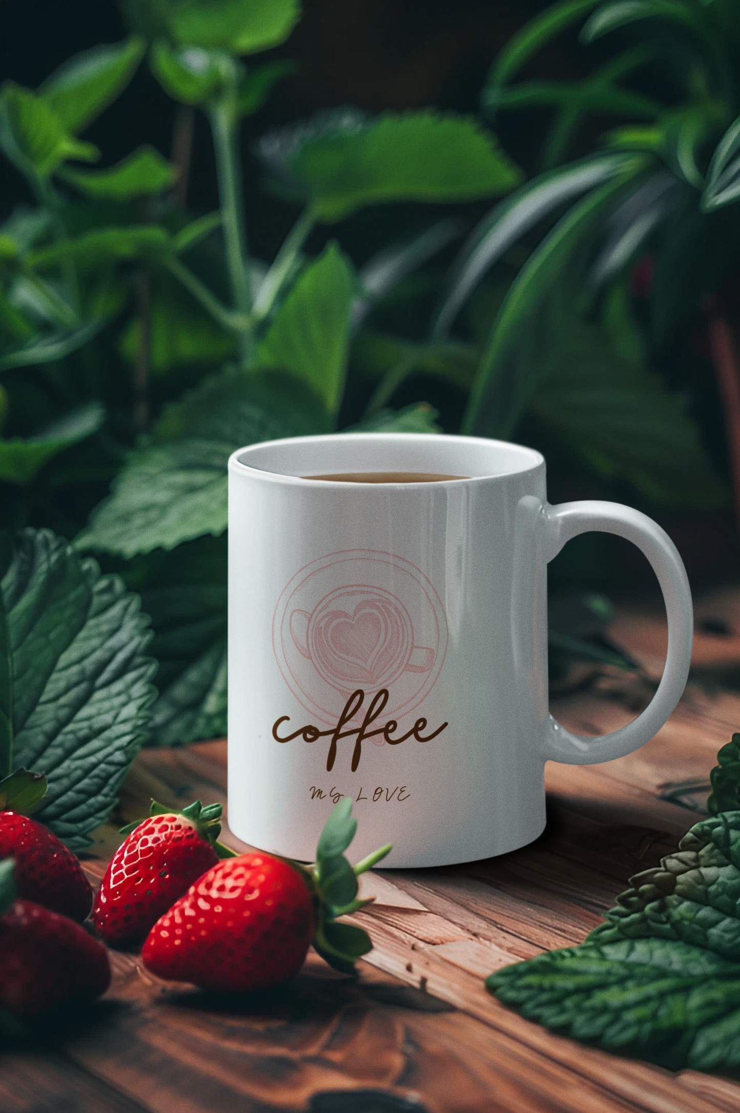 Coffee my love printed White Coffee Mug