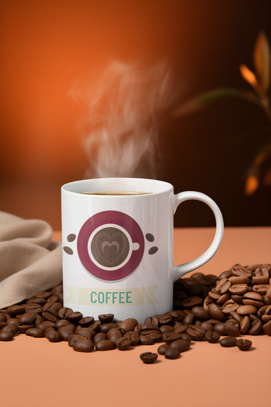 Coffee Love Printed White Coffee Mug