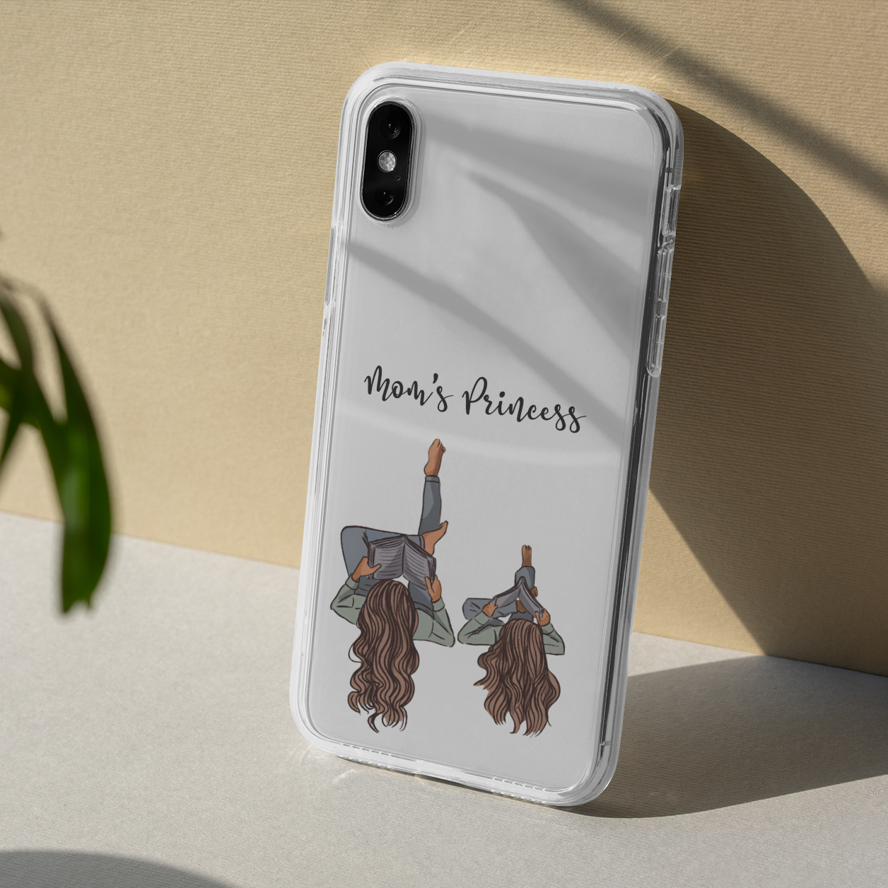 Mom & Daughter Transparent Silicone case