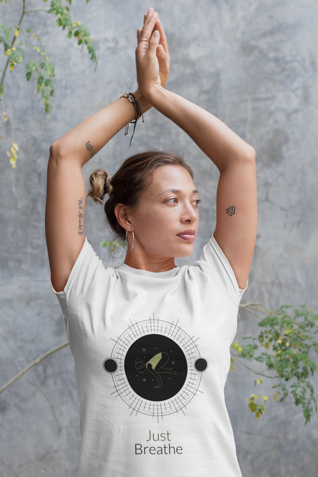 Just Breath White Unisex T-Shirt