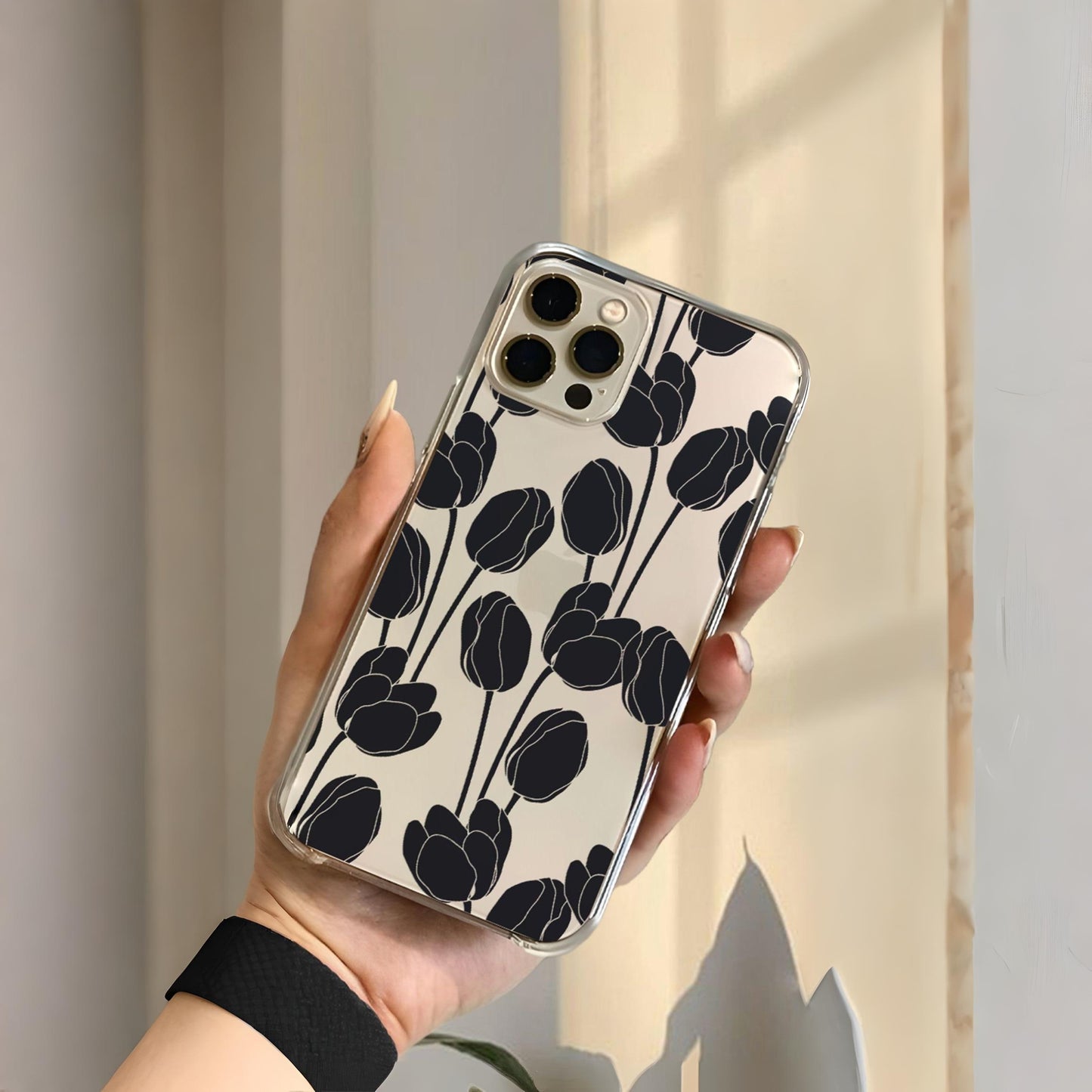 Tulip Flower Printed Silicone case