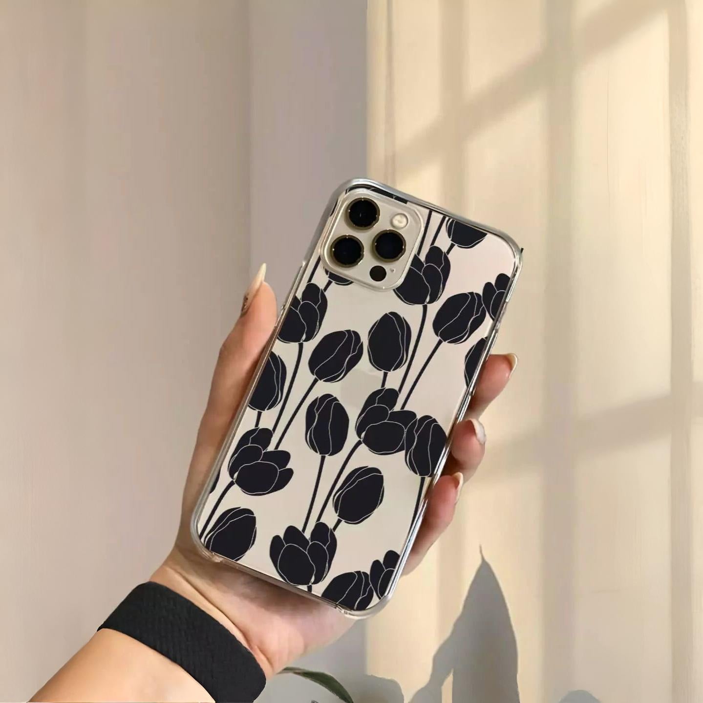 Tulip Flower Printed Silicone case