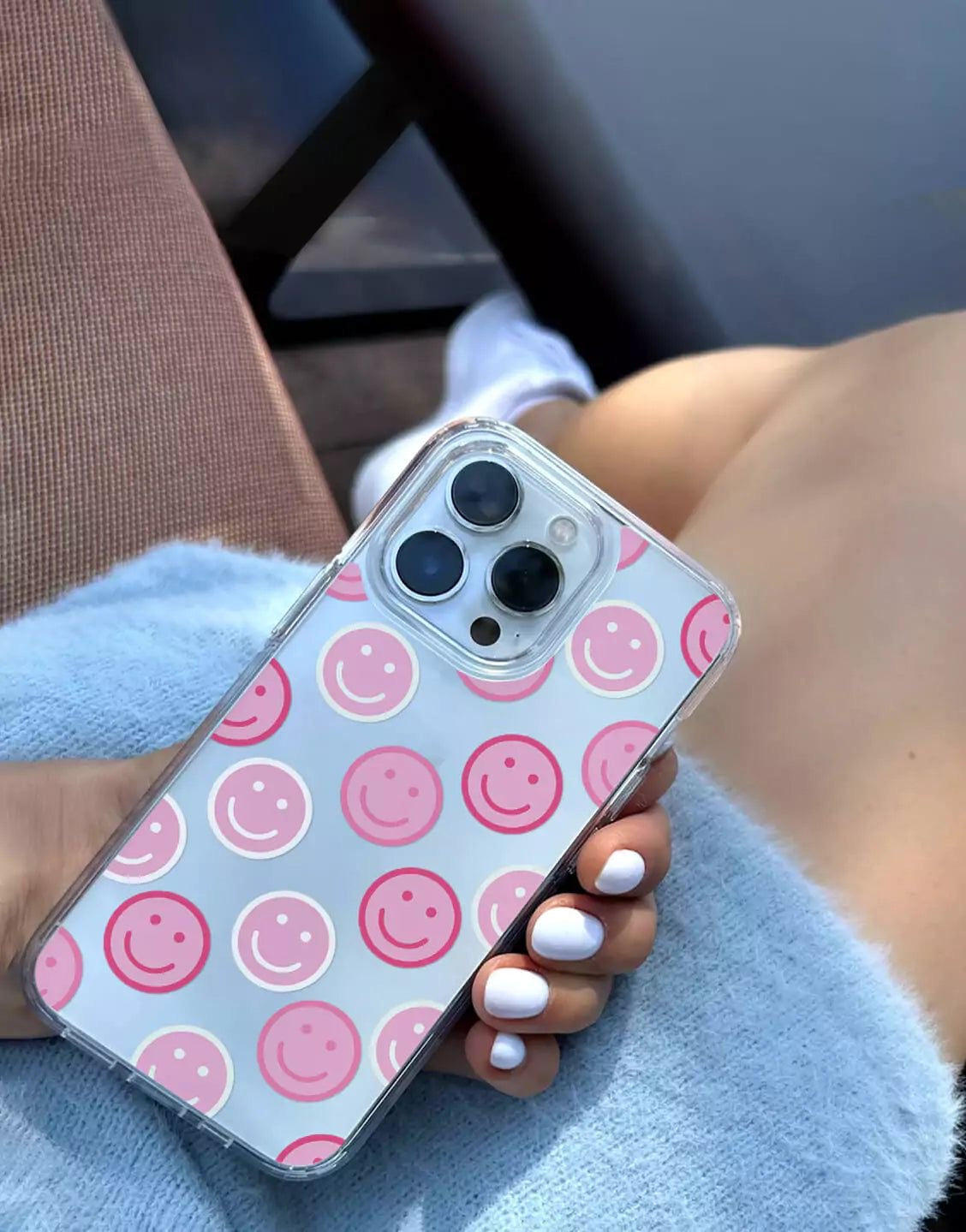 Pink Smilies Aesthetic Silicone case