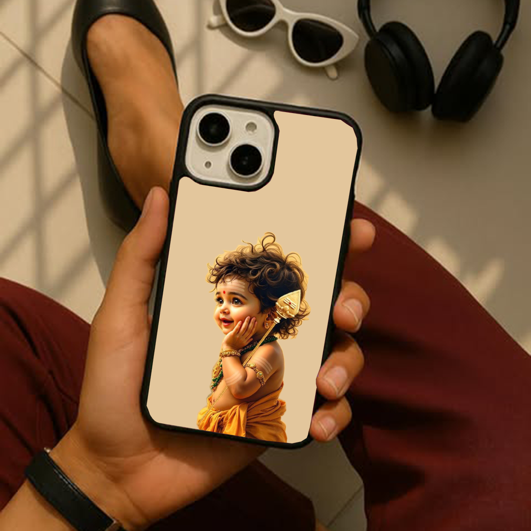 Lord Muruga Art Glass case