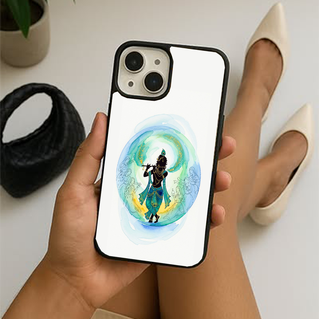 Krishna's Melody Glass case