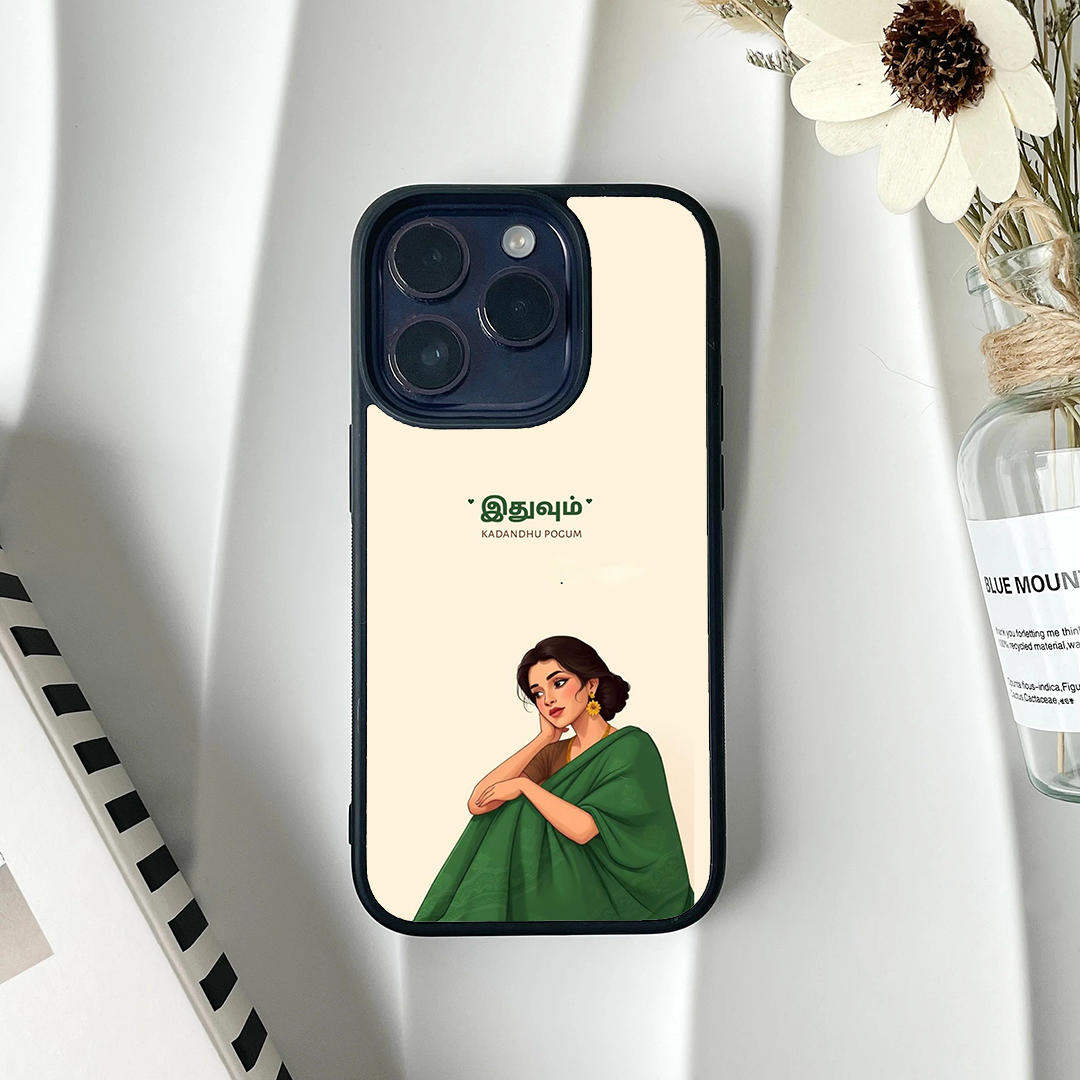 Tamil Girl Aesthetic Glass case