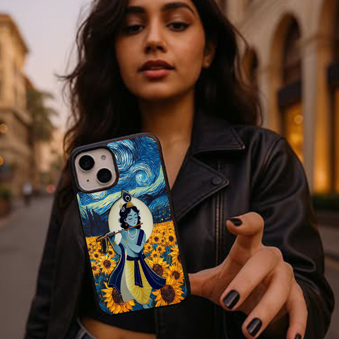 Brindhavan Krishna Art Glass case