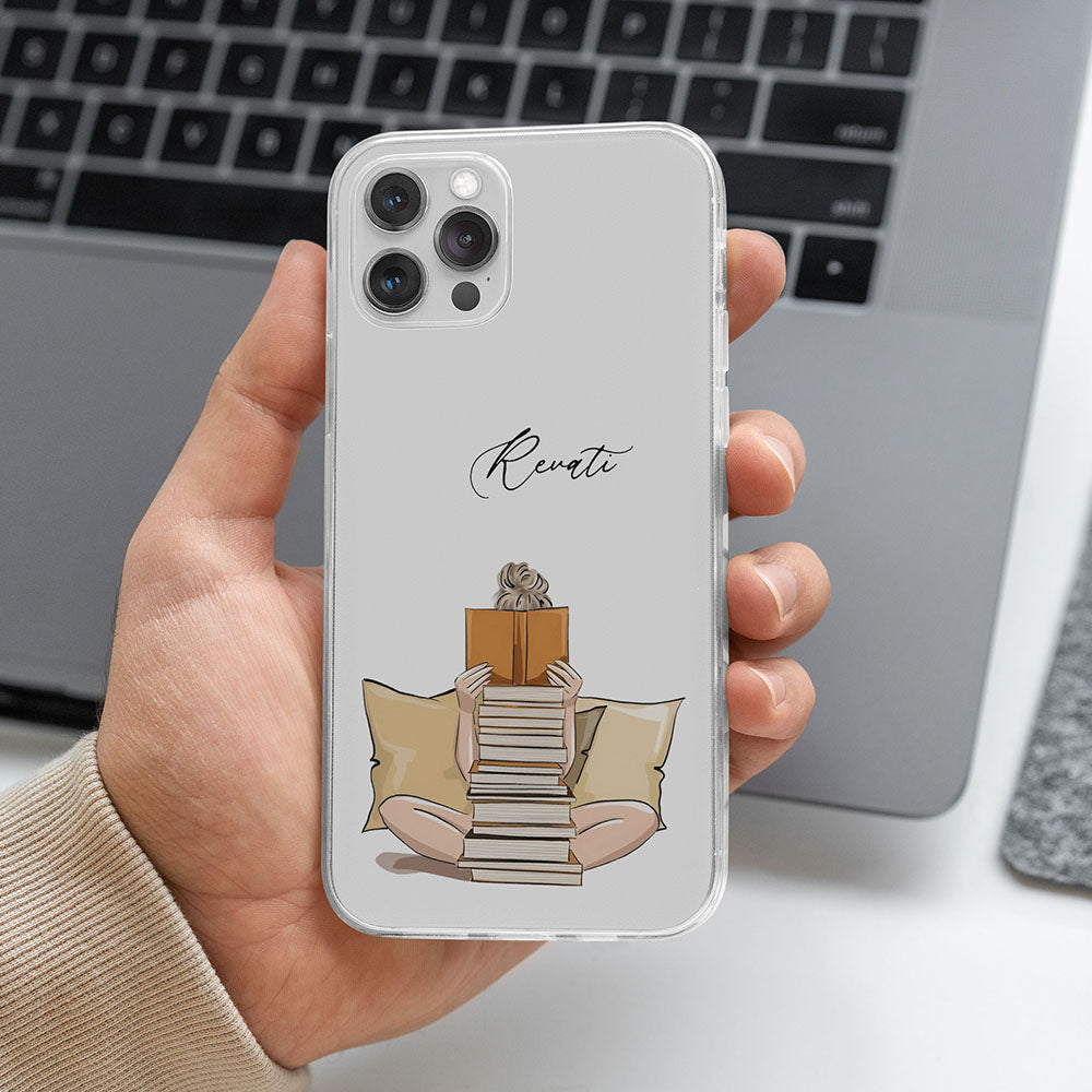 Bookworm Transparent Silicone case