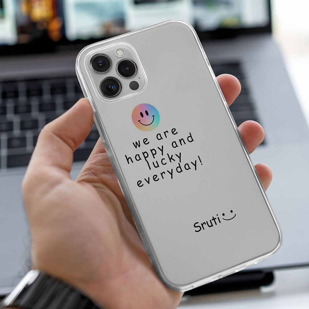 Back Cover Phone Cases With Quotes On Them Smiley Quotes Name Transparent Silicone Case S A A B O O Back Cover Phone Cases With Quotes On Them Smiley Quotes Name Transparent Silicone Case S A A B O O