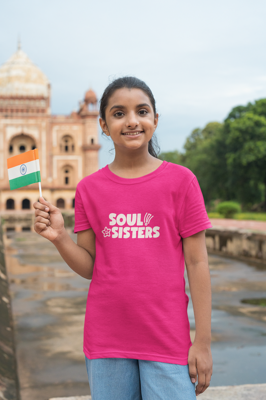 Soul sisters Printed pink Kids T-shirts