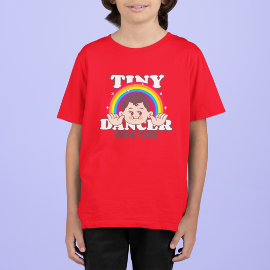 Tiny dancer dreams Printed Red Kids T-shirts