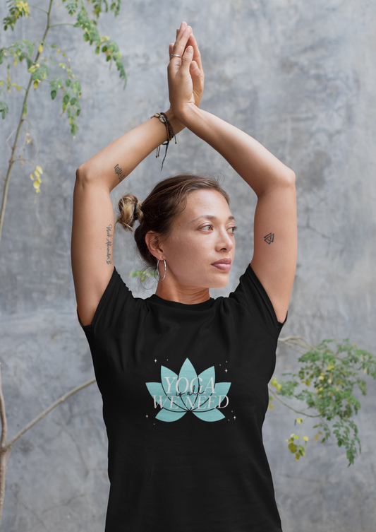 Yoga is all We Need Printed Black Unisex T-Shirt
