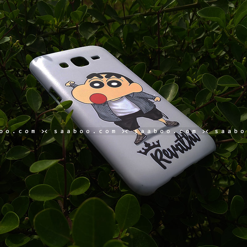 Case - saaboo - Mobile Case Shinchan Blue Name Print