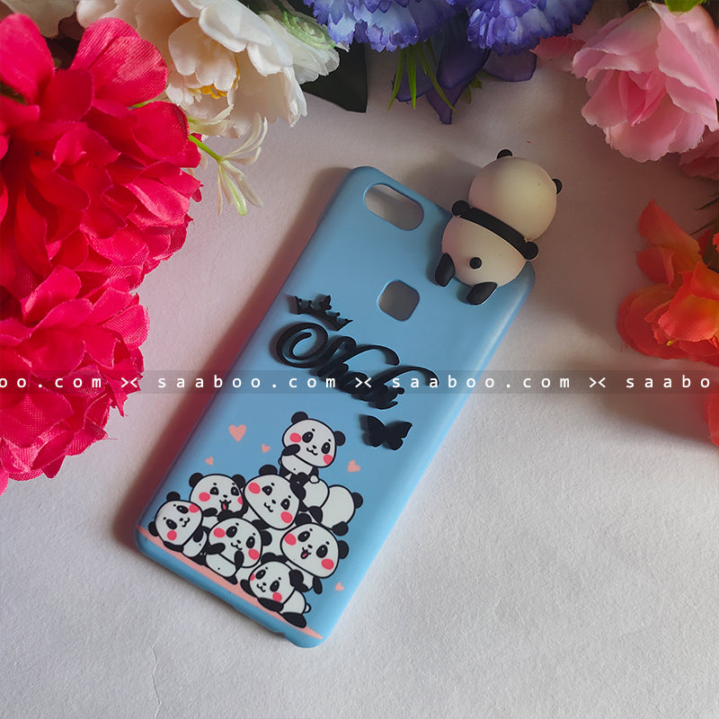 Toy Case - saaboo - Panda Toy and 4D Name Pandas Blue Case