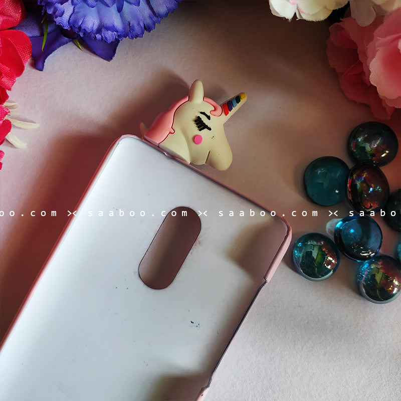 Toy Case - saaboo - Unicorn Toy With Pink Name Case